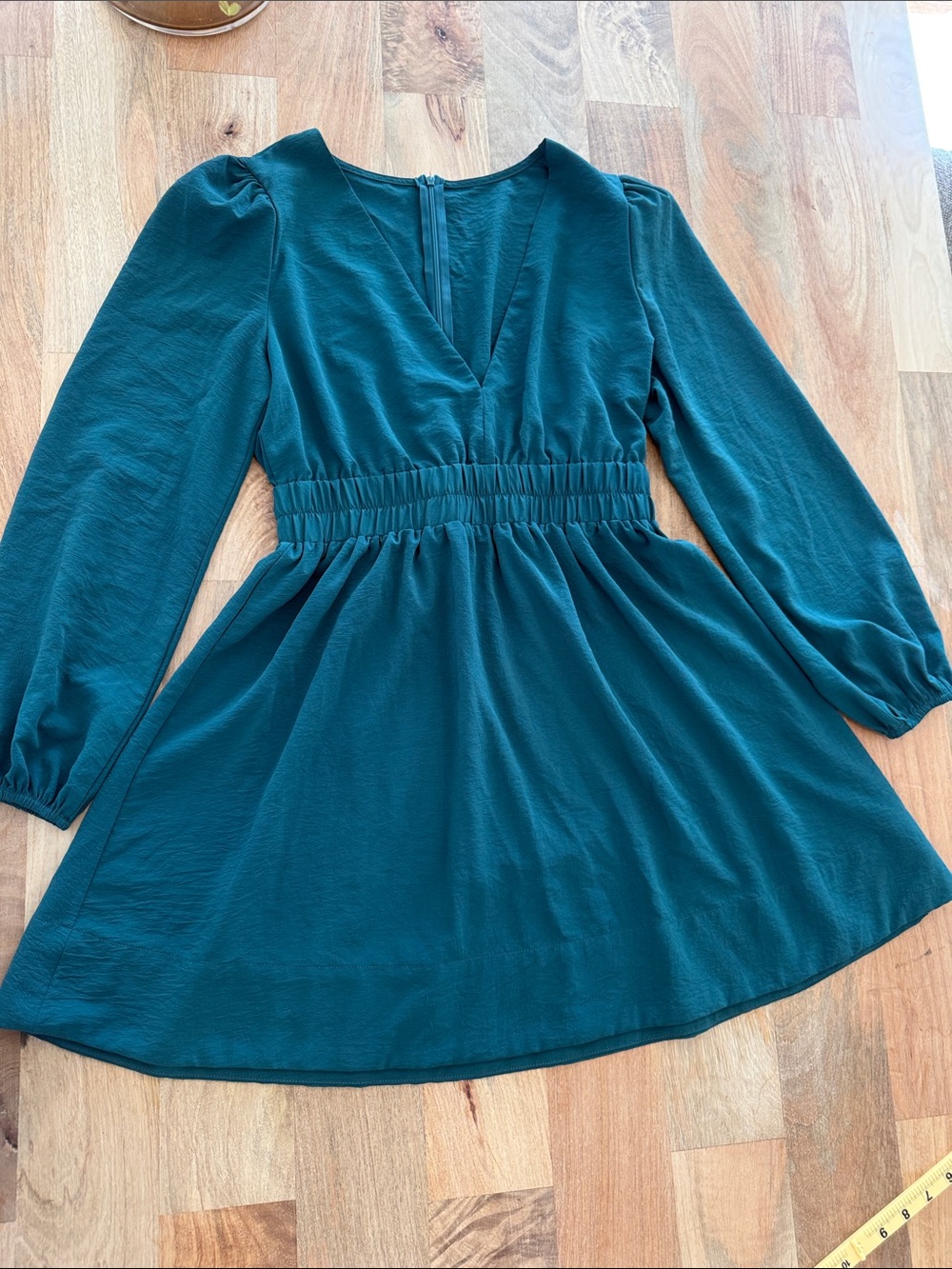 Women Emerld Long-Sleeve Elastic-Waist Casual Dress